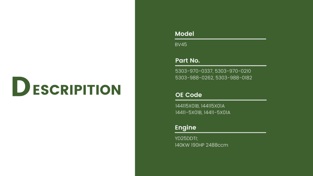 53039700337 Turbocharger