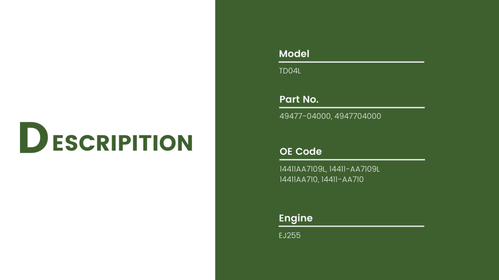 4947704000 Turbocharger